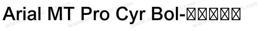 Arial MT Pro Cyr Bol字体转换